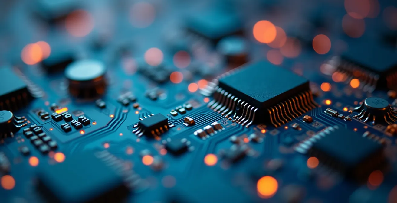 Macro view of digital monitoring system components