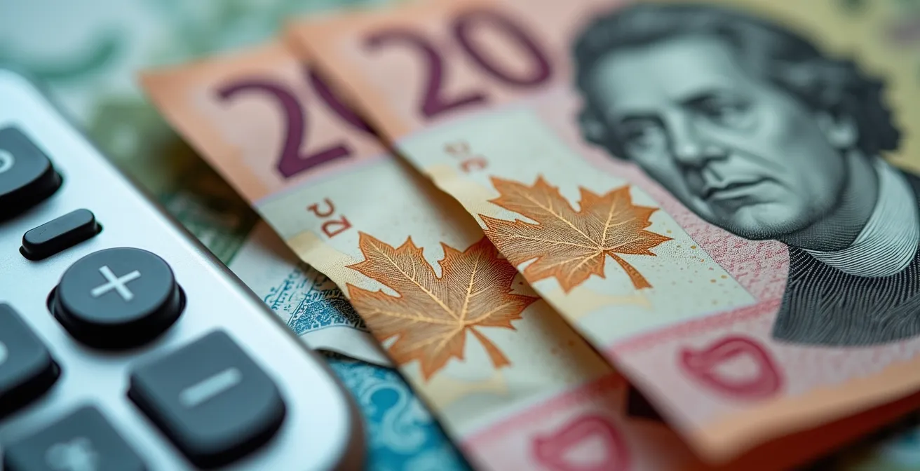 Canadian tax credit calculation process showing GST and HST recovery for business expenses