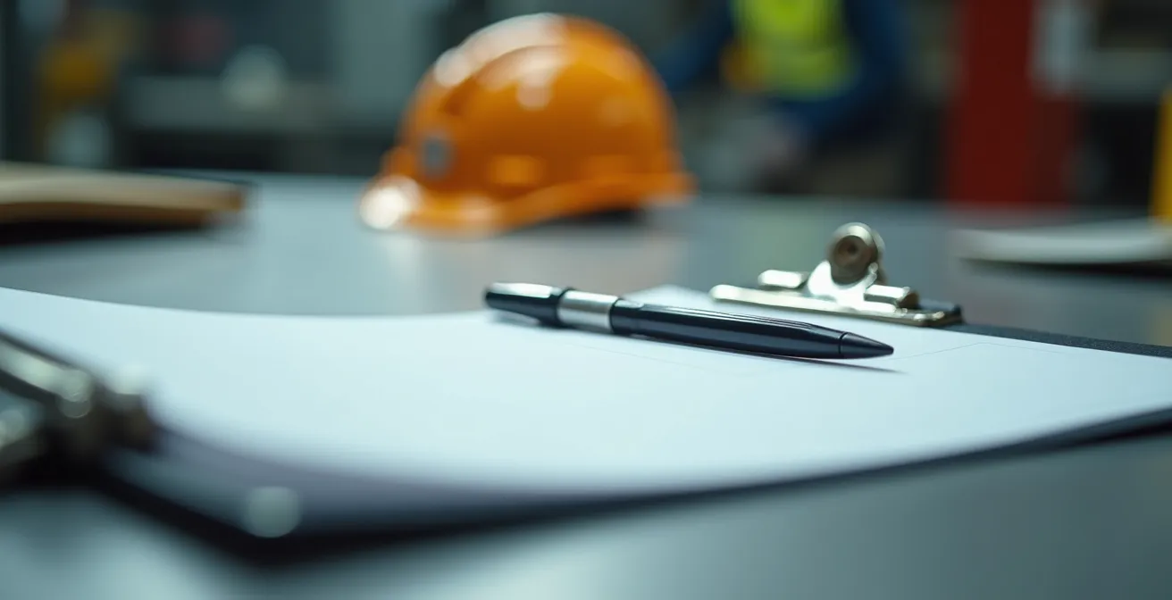 Professional workplace safety assessment in Canadian industrial setting